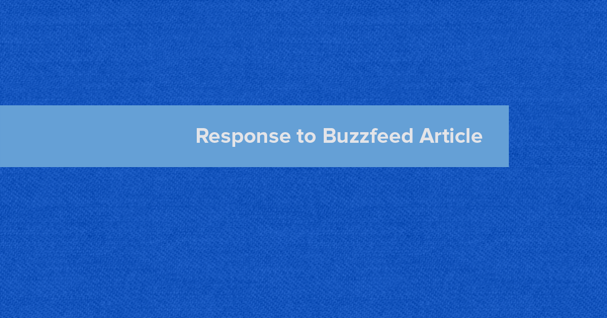 response to buzzfeed article