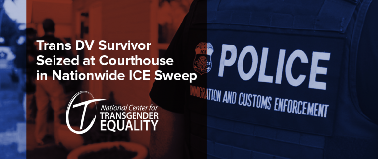 Trans DV Survivor Seized at Courthouse in Nationwide ICE Sweep